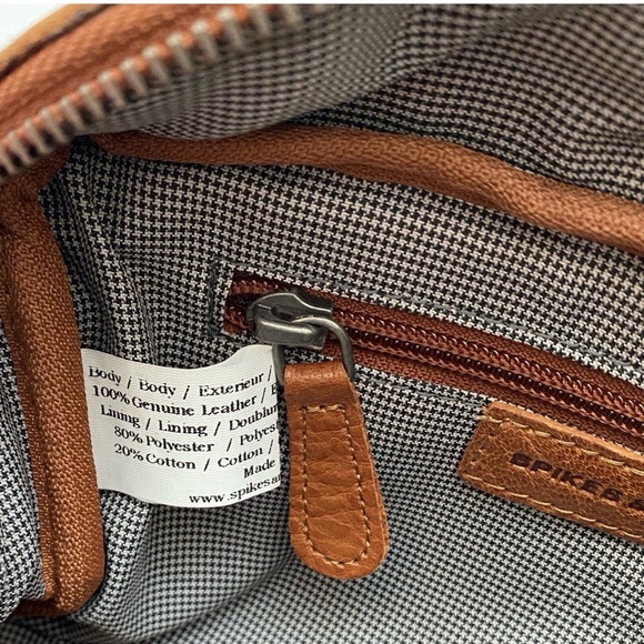 🔥🔥🔥 Spikes & Sparrow Genuine Leather Waist Belt Bag HANDS FREE Brandy New - Picture 13 of 14